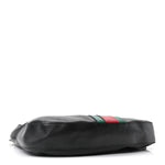 Calfskin Web Stripe Medium Dionysus Hobo Black