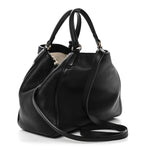Pebbled Calfskin Small Soho Shoulder Bag Black