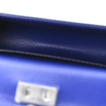 Smooth Airbrushed Calfskin Micro Pouch Lime Lapis