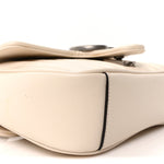 Calfskin Matelasse Aria Mini GG Marmont Shoulder Bag Mystic White