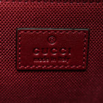 Crepe Wool Silk GG Monogram Go Small Shoulder Bag Rosso Ancora