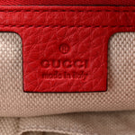 Pebbled Calfskin Medium Soho Chain Shoulder Bag Tabasco Red