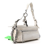 Agneau Arena Charms Small Le Cagole Sling Bag Optic White