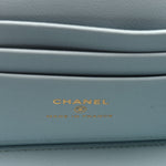 Caviar Quilted Sweetheart Vanity Case Bleu Clair