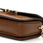Suede Microguccissima Go Small Shoulder Bag Brown