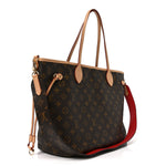 Monogram Inside Out Neverfull Bandouliere MM Rouge Sari