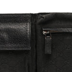 GG Monogram Double Pocket Belt Bag Black