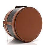 Calfskin Triomphe Canvas Medium Tambour Bag Tan