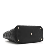 Calfskin Quilted Large Cambon Tote Black