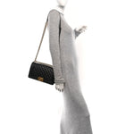 Caviar Quilted Medium Boy Flap Black