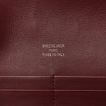 Smooth Calfskin Small Bel Air Clutch On Strap Dark Burgundy