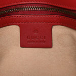 Calfskin Matelasse Small GG Marmont Shoulder Bag Hibiscus Red