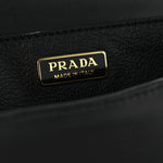 City Calfskin Ostrich Cahier Bag Fuoco Black