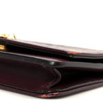 Shiny Nappa Trapuntata Dotcom Tube Wallet On Chain Bordeaux