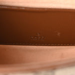 GG Supreme Monogram Azalea Calfskin Web Mini Jackie 1961 Hobo Beige Ebony Brown Sugar