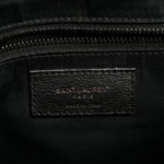Calfskin Y Quilted Monogram Large Loulou Chain Satchel Black