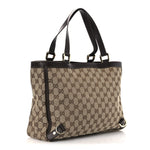 Monogram Medium Abbey Tote  Brown