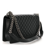 Caviar Quilted New Medium Boy Flap Black