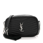 Grain De Poudre Matelasse Monogram Mini Lou Camera Bag Black