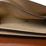 Suede Calfskin Small Faye Shoulder Bag Tobacco