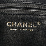 Lambskin Quilted Small CC Chic Flap Grey Dark Navy