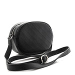 Sakai Be Green Calfskin Diagonal Stitched Mini Blondie Shoulder Bag Black