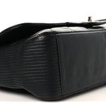 Lambskin Quilted Large Coco Rider Flap Black