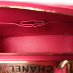 Lambskin Quilted Small Trendy CC Bowling Bag Pink