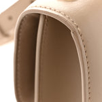 Smooth Calfskin Le Carre Satchel Dark Beige