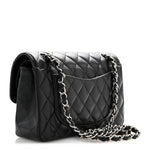 Caviar Quilted Small Double Flap Black