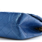 Metallic Calfskin Quilted 2.55 Reissue 225 Flap Blue
