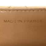 Lambskin Quilted Bekko Resin Mini Square Flap Beige