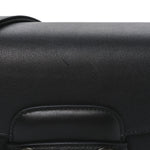 Ciny Lux Calfskin Horsebit 1955 Soft Small Shoulder Bag Black