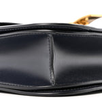 Box Calfskin Medium Classic Box Flap Bag Navy