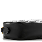 Calfskin Matelasse Mini GG Marmont Chain Shoulder Bag Black