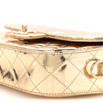 Mirror Calfskin Metallic Calfskin Medium Hollywood Boulevard Flap With Star Coin Purse Light Gold