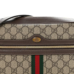 GG Supreme Monogram Web Small Ophidia Shoulder Bag Brown