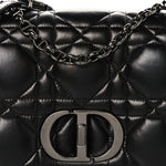 Calfskin Macrocannage Large Caro Bag Black