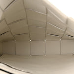 Lambskin Maxi Intrecciato Cassette Messenger Chalk
