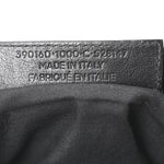 Baby Daim Suede Gold Metallic Edge Hardware Mini City Black