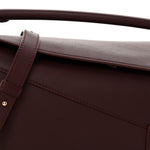 Calfskin Small Puzzle Edge Bag Burgundy