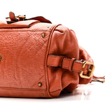 Calfskin Paddington Front Pocket Tote Whiskey