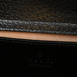 Textured Dollar Calfskin Web Small Diana Shoulder Bag Black Dusty Grey