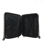 GG Supreme Monogram Four Wheel Suitcase Black