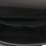 Grained Calfskin Maxi Gallop Sling Bag Grey