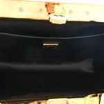 Satin Small Marlene Chain Clutch Black