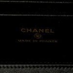 Lambskin Quilted Small Top Handle Vanity Case With Chain Black
