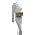 Monogram Dollar Calfskin Waist Pouch Beige Ebony Testa di Moro Marrone Scuro
