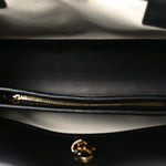 Tweed Calfskin Urban Essentials Small Shopping Bag Black Multicolor