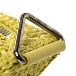 Yarn Raffia Effect Crochet Triangle Shoulder Bag Giallo
